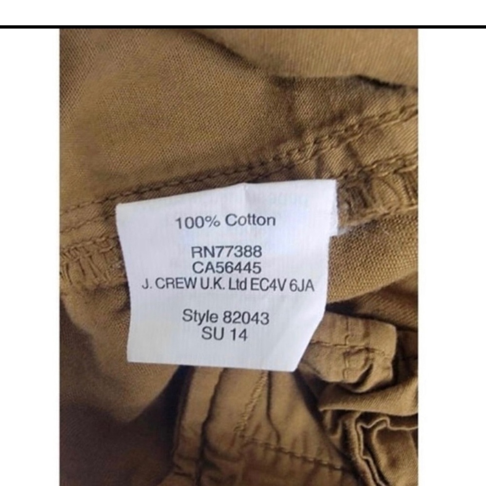J.Crew Dark‎ Khaki 5" Chino Shorts Women's Size 2 - Picture 3 of 4